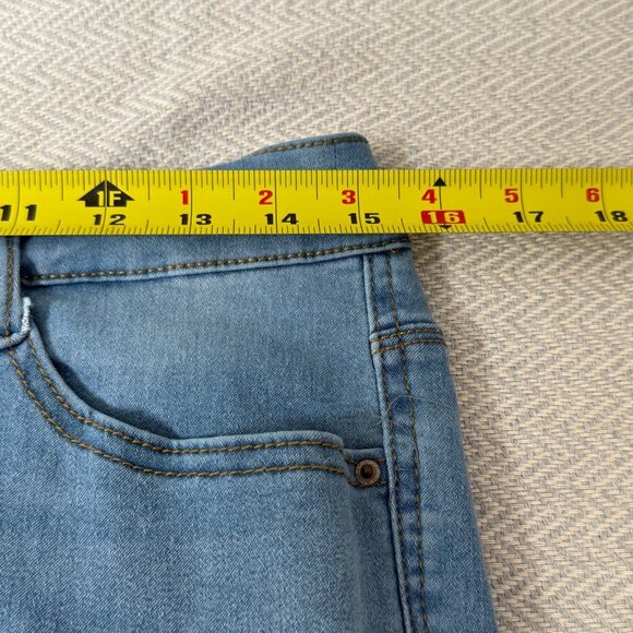 Curve Appeal Jeans Womens 12/31 Blue Light Wash Stretch Casual Preppy Comfort - Picture 12 of 13